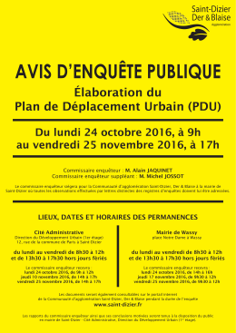 PDU - Avis d`enquête publique pdf - Ville de Saint