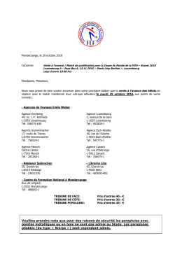 Veuillez prendre note que pour des raisons de s&eacute;curit&eacute; les