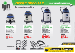 ICI Offres Sp&eacute;ciales &ndash; Aspirateurs - Echamat