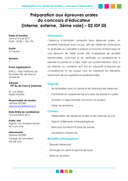 fiche de présentation