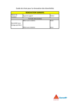 Toitures Sous Lestage - Guide rénovation Sarnafil PVC