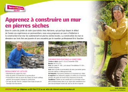 Apprenez à construire un mur en pierres sèches