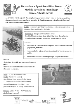 Formation Sport Santé CDOS