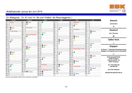 Abfallkalender Januar bis Juni 2016 für Wallgutstr