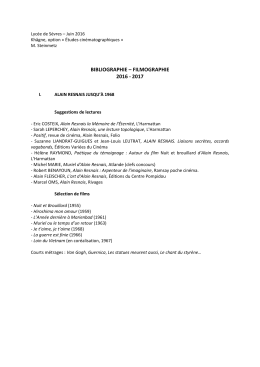 Etudes Cinématographiques - lycée Jean