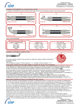 Comment exprimer l`orientation d`un embout