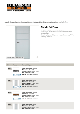 Mod&egrave;le Griff`Inox