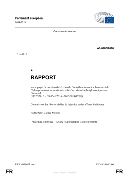 FR FR * RAPPORT