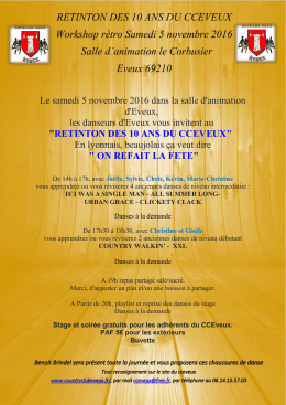 Voir l`affiche ici - Country Club Eveux