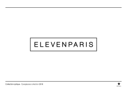Collection optique - Eyesglasses collection 2016
