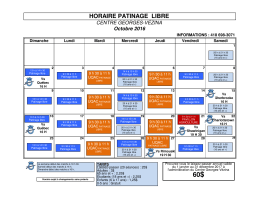 Horaire du patinage libre - octobre 2016 (39 ko