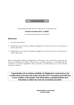 RCCZ / PAZ - Consultation sous la rubrique "Pilier Public" - Port