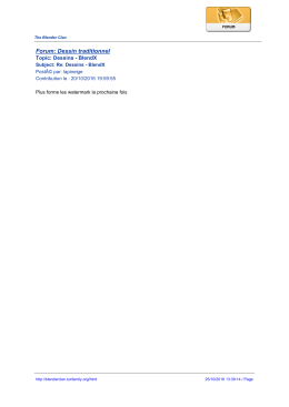 Forum: Dessin traditionnel - The Blender Clan