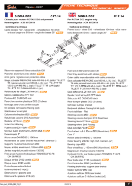 technical sheet fiche technique