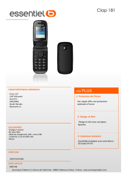 T&eacute;l&eacute;charger la fiche produit