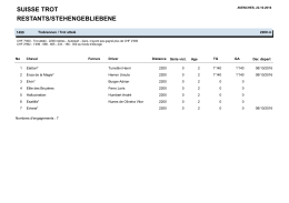 restants/stehengebliebene suisse trot