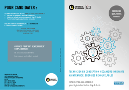 pour candidater - IUT Epinal - Hubert Curien