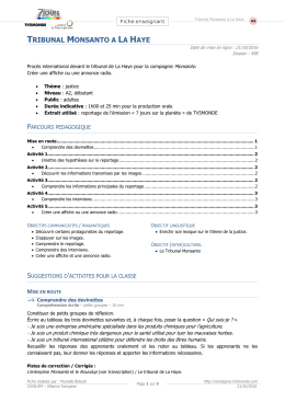 Téléchargement - Enseigner le français avec TV5MONDE
