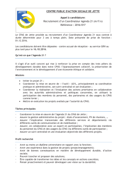 Coordinateur Agenda 21