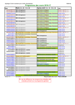 Programme maîtrise 2016-2017