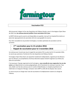 Vaccination FCO