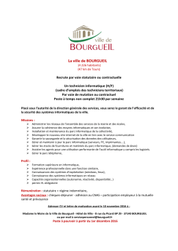 La ville de BOURGUEIL