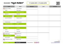 Menus Saint Louis du 17 au 21 octobre 2016