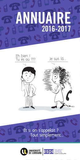annuaire - ESP&Eacute; de Lorraine