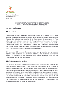 Cahier des charges - Ensemble Mutualisons