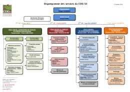 Organigramme du CDG 53