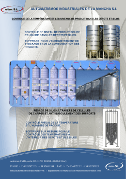 Catalogue niveaux des silos - Automatismos Industriales de la