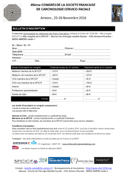 bulletin d`inscription