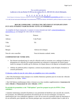 Nos sociétés partenaires Ludinvest 2, bis rue Hoche 59 390 Lys les