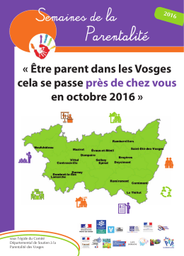 « Être parent dans les Vosges cela se passe près de chez vous en