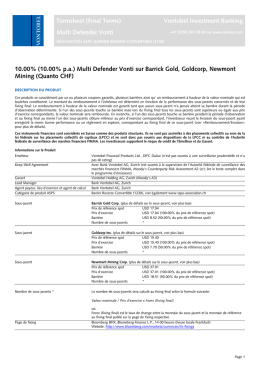 Termsheet (Final Terms) - Derinet