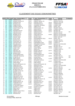 Essais chronos - ecurieterrecomtoise