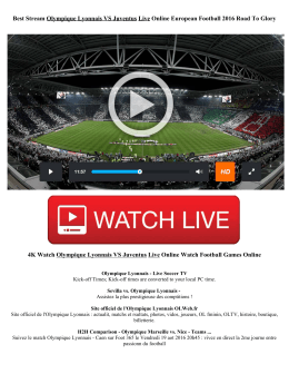 3169 Watch Olympique Lyonnais VS Juventus Live Online