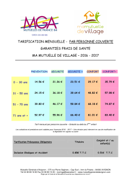 tarif - Ensemble Mutualisons