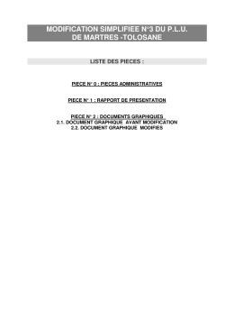 Liste des pi&egrave;ces - Mairie de Martres