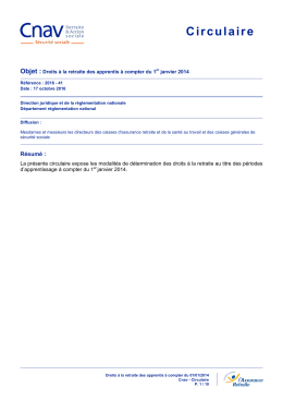 Circulaire - Legislation.cnav.fr