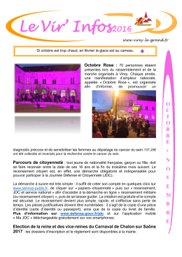 Vir`infos Octobre/novembre
