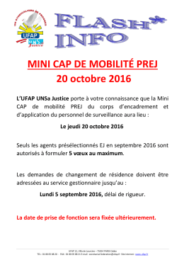 MINI CAP DE MOBILITÉ PREJ 20 octobre 2016 - UFAP