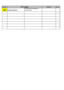 Liste des Engagés - Ufolep 59-62