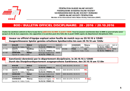 BOD 28-2016 - Fédération Suisse de Inline Hockey