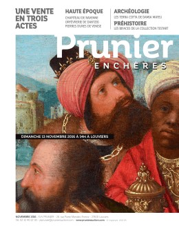 Voir le Catalogue - Maitre Prunier | Commissaire priseur en