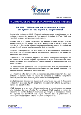 Communiqu&eacute; de presse