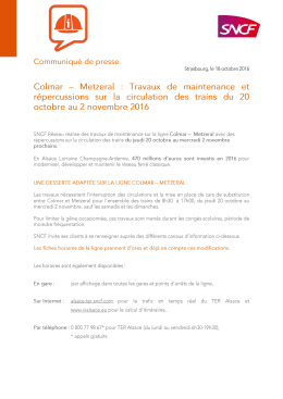 Communiqu&eacute; de presse