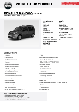 votre futur véhicule renault kangoo - n119797