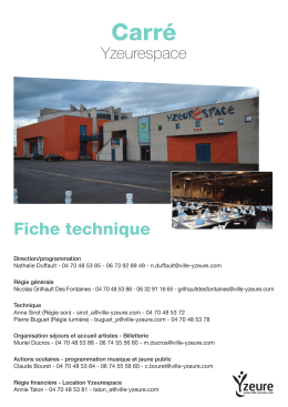 Fiches techniques