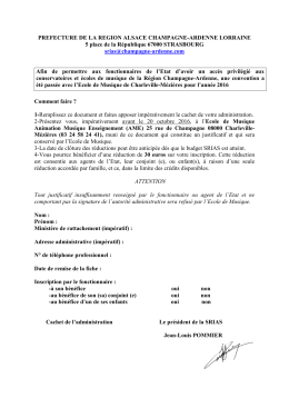 fiche justificatice AME 2016